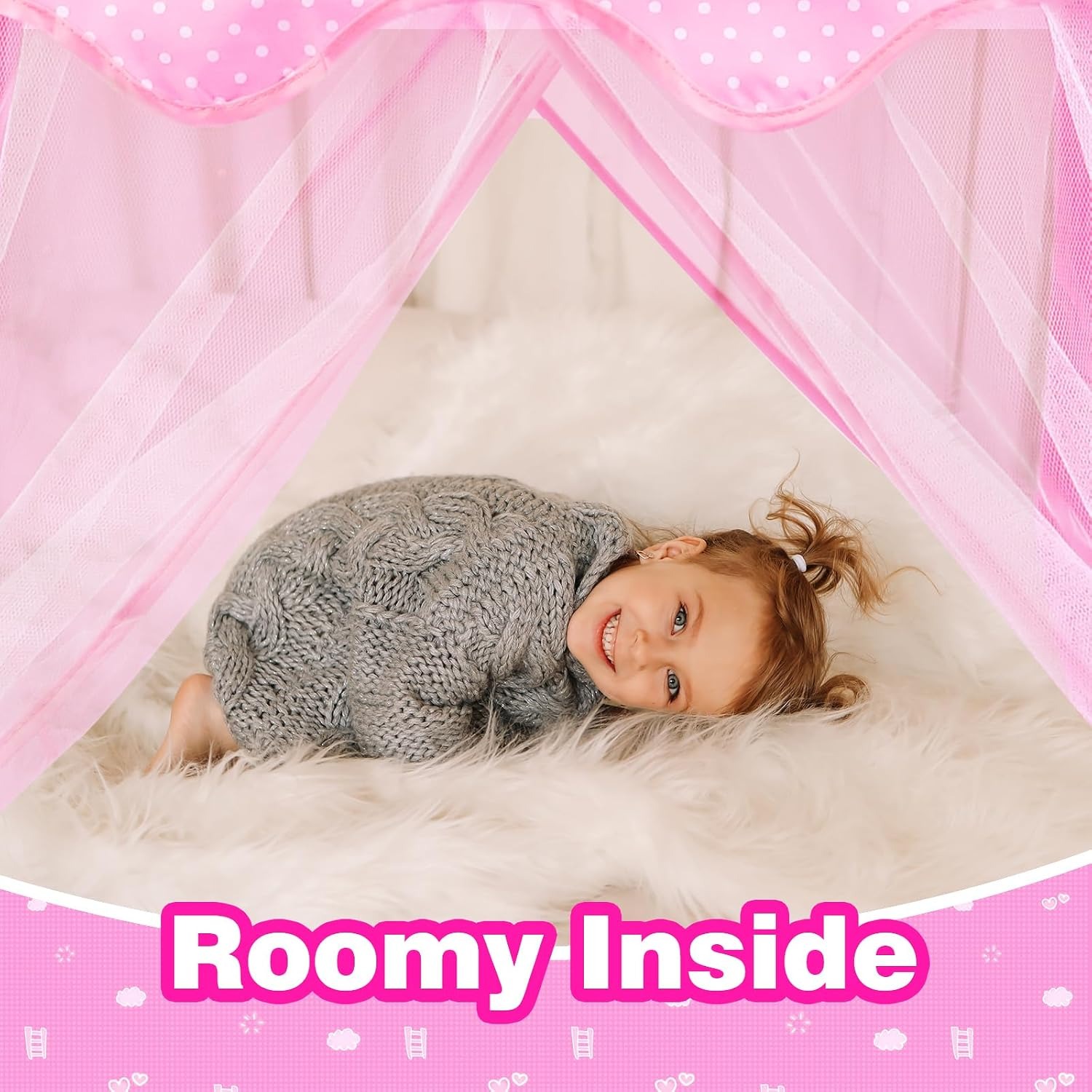 Princess Tent with Dress Up Cape Set