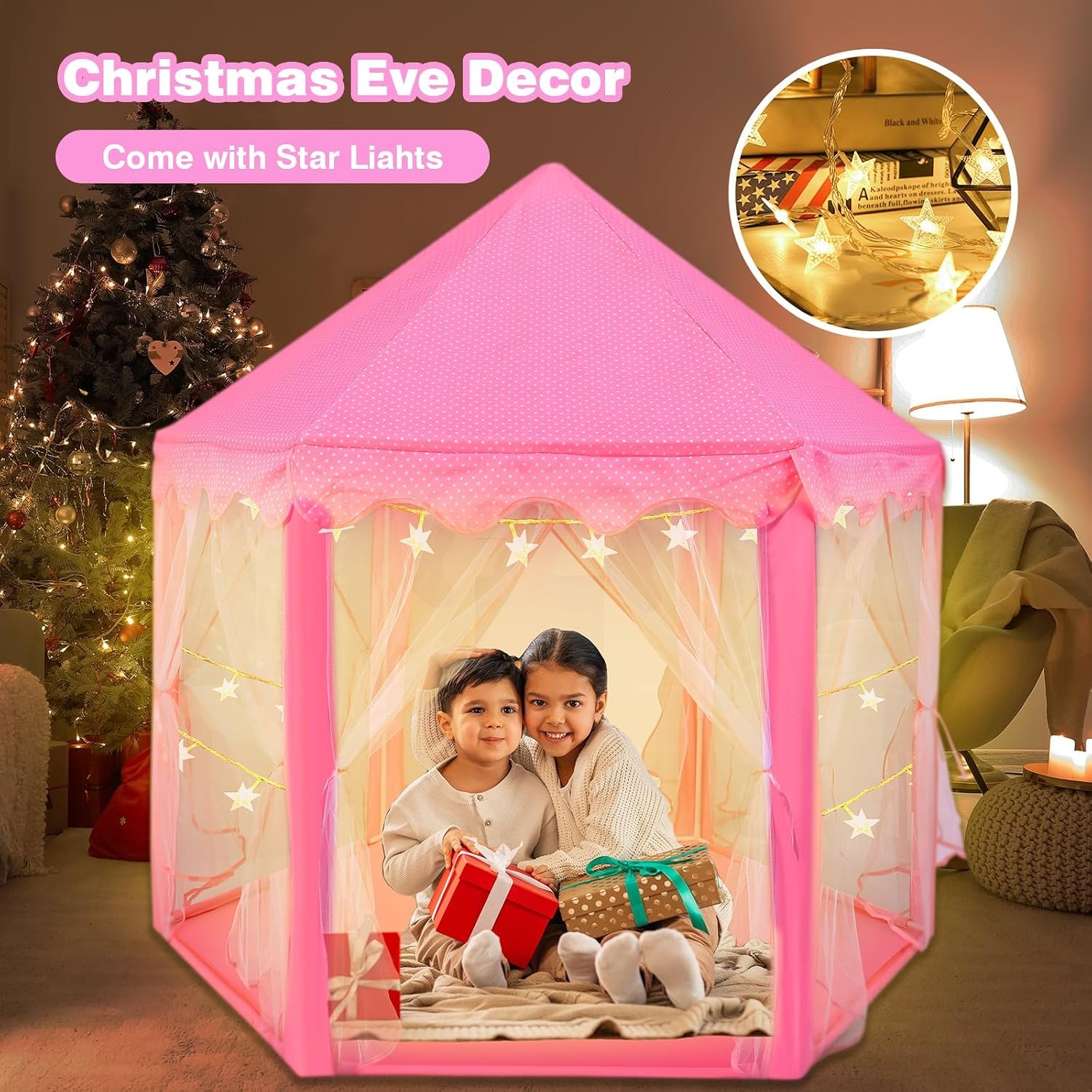 Princess Tent with Dress Up Cape Set