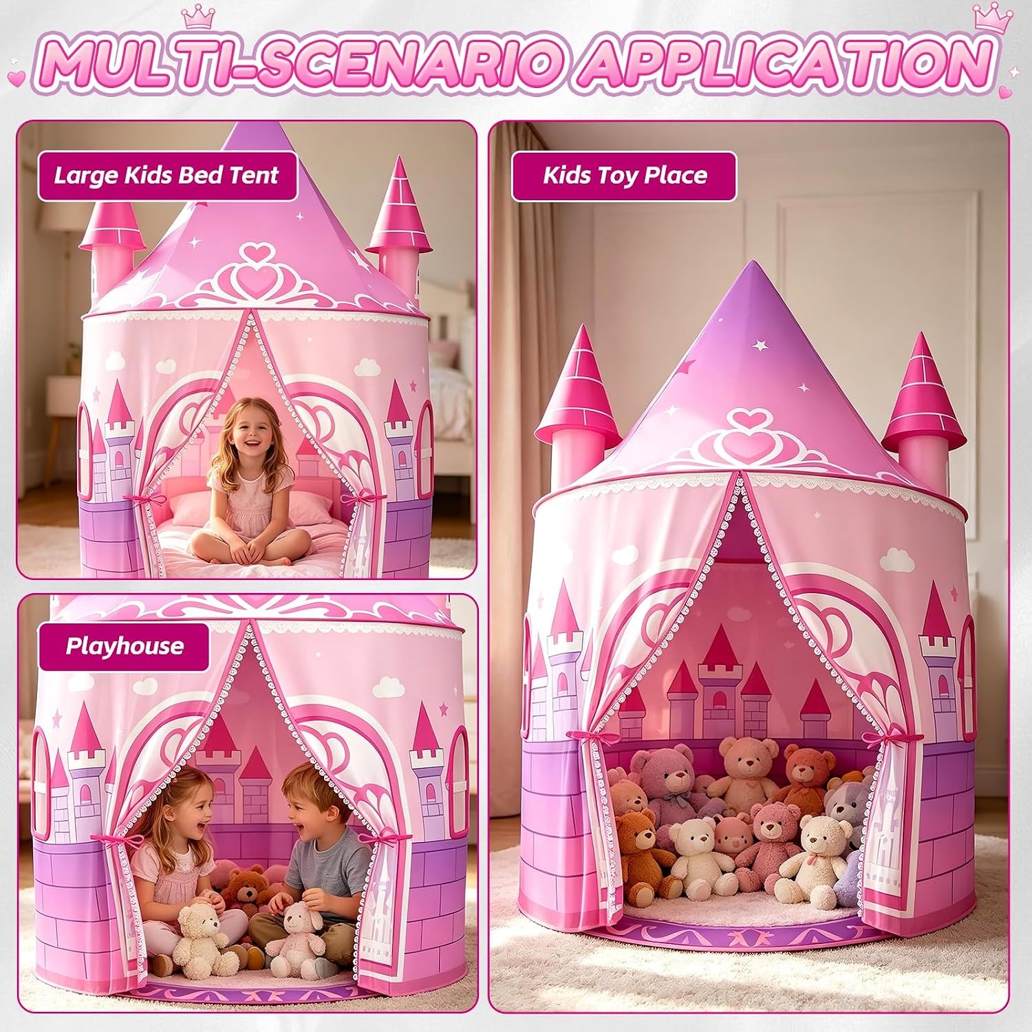 Tall Princess Castle Play Tent: image 8