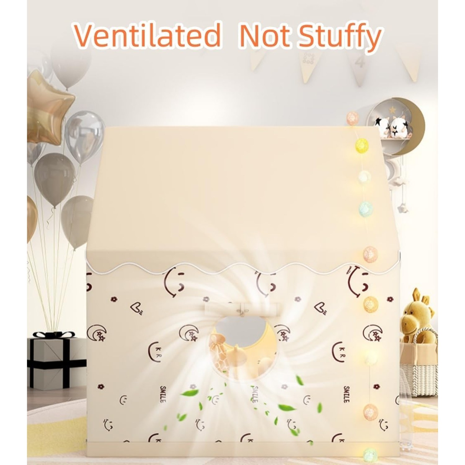 Butterfly Play Tent with Star Lights