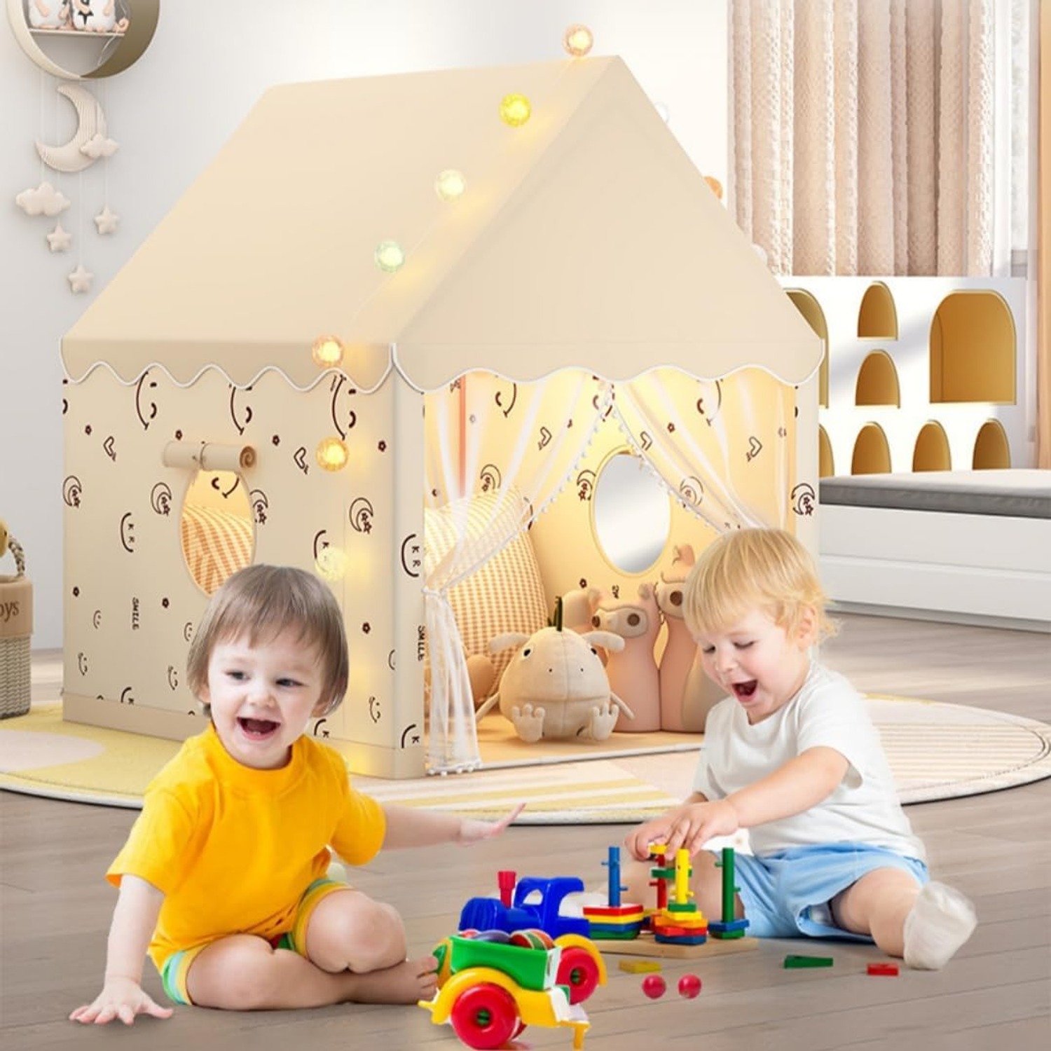 Butterfly Play Tent with Star Lights