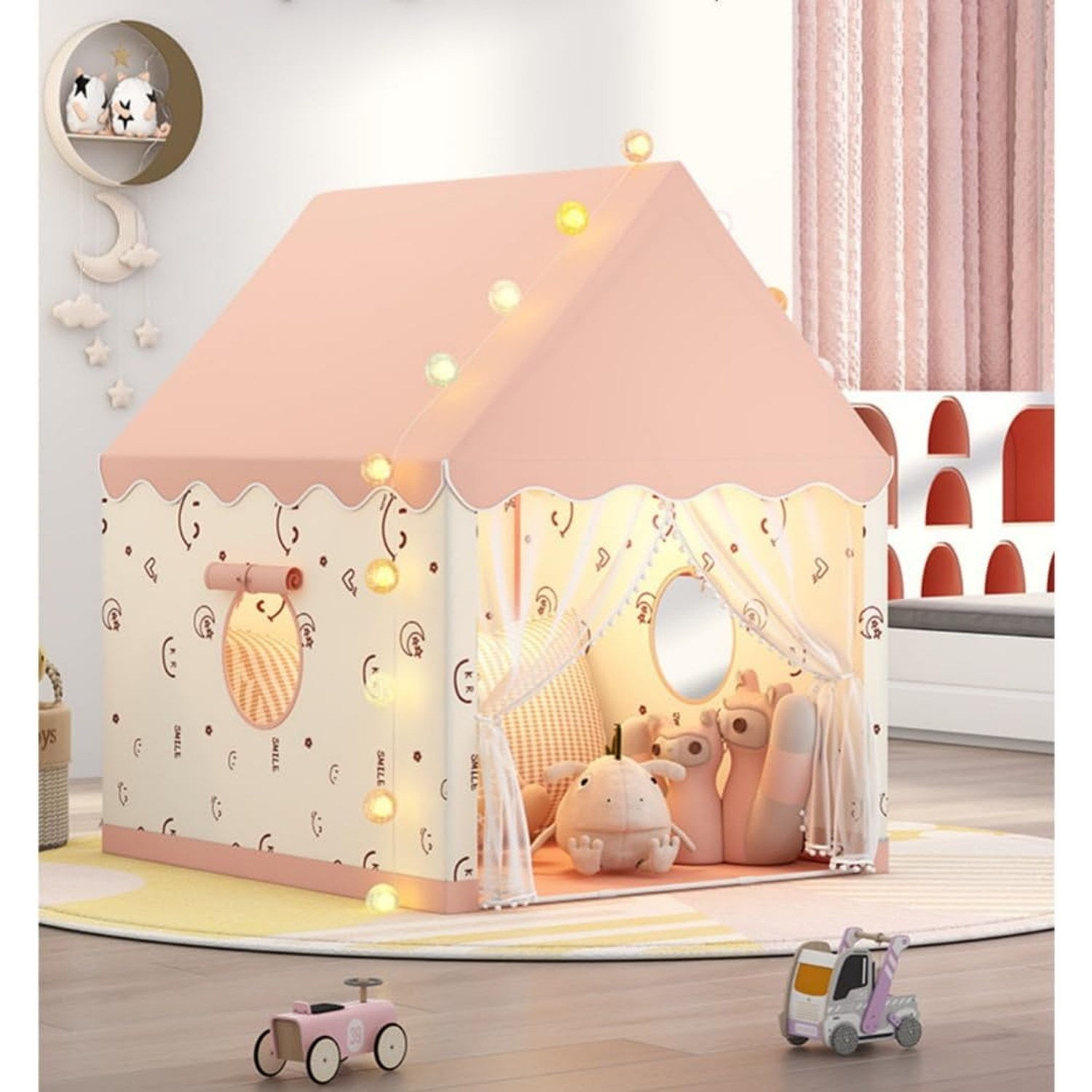 Butterfly Play Tent with Star Lights