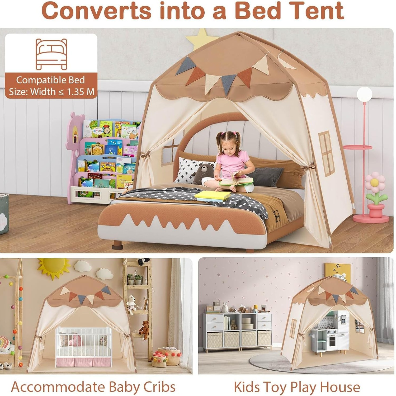 Dome Play Tent with Lights and Flags