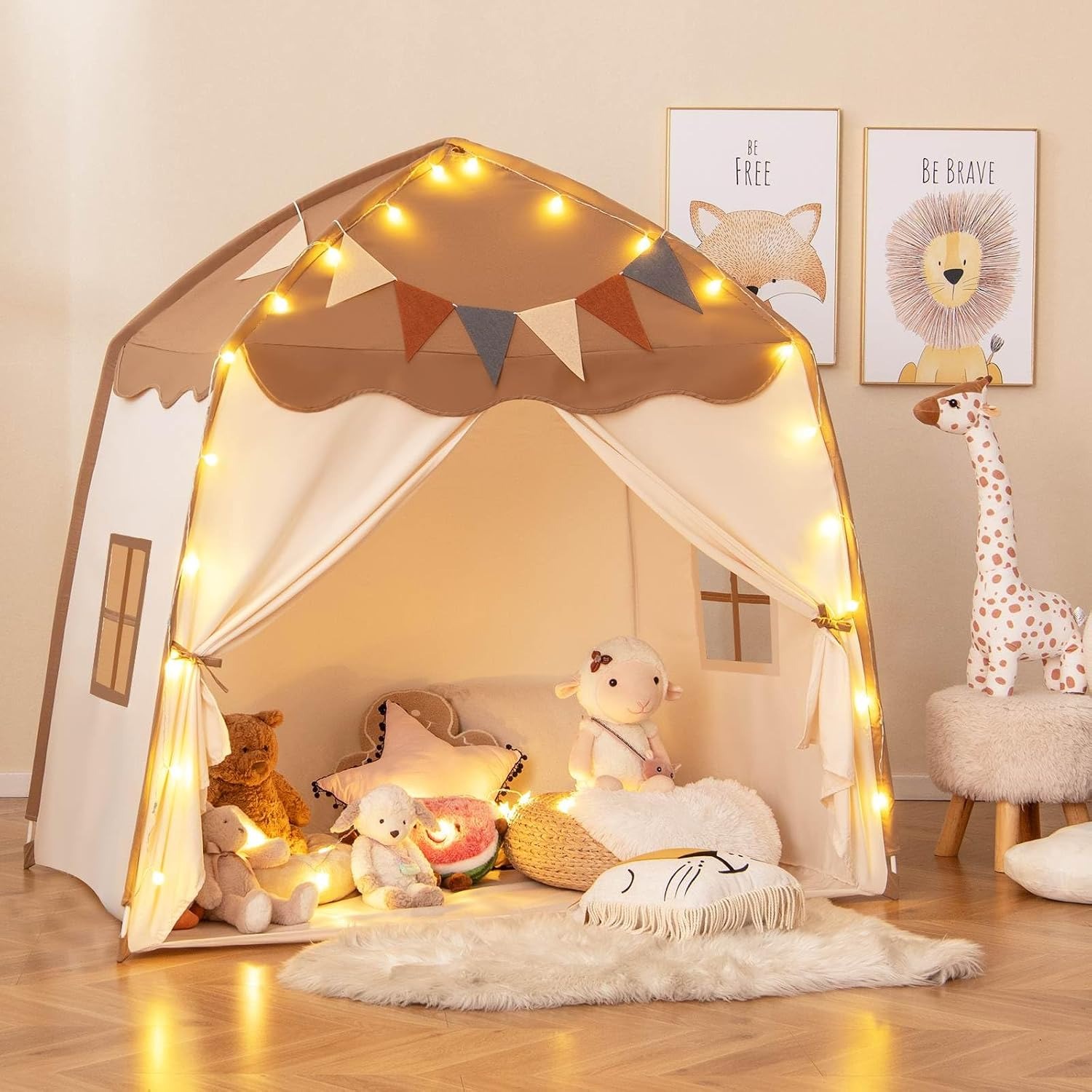 Dome Play Tent with Lights and Flags