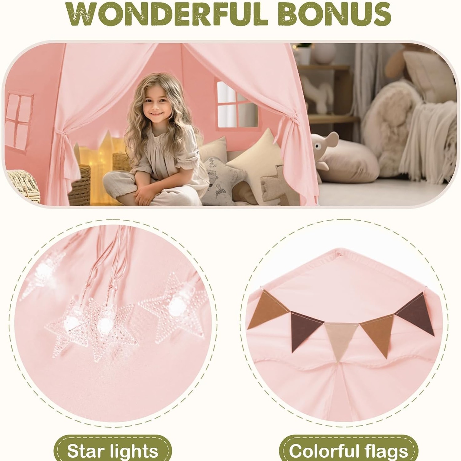 Extra Large Pink Dome Play Tent