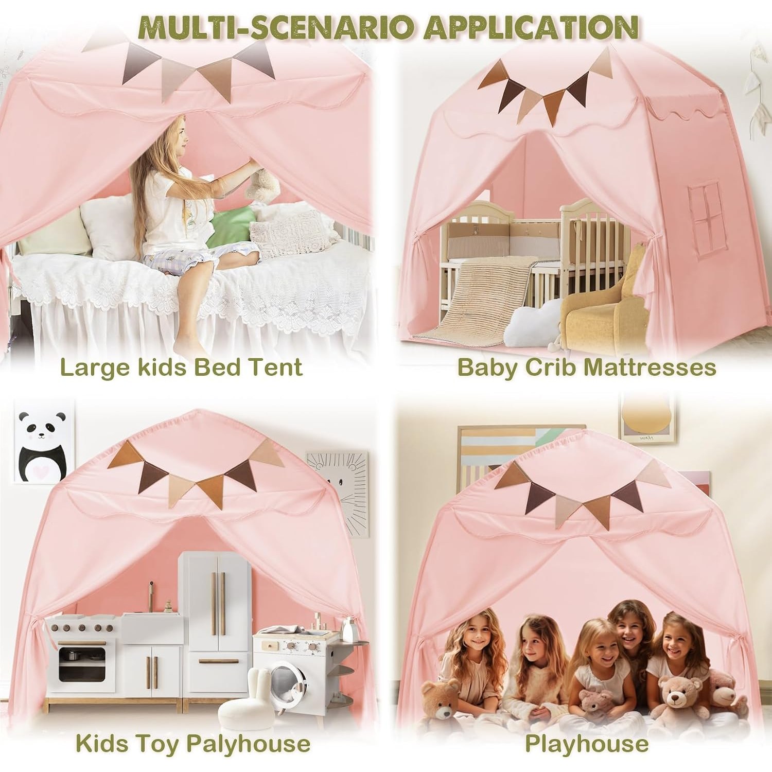 Extra Large Pink Dome Play Tent