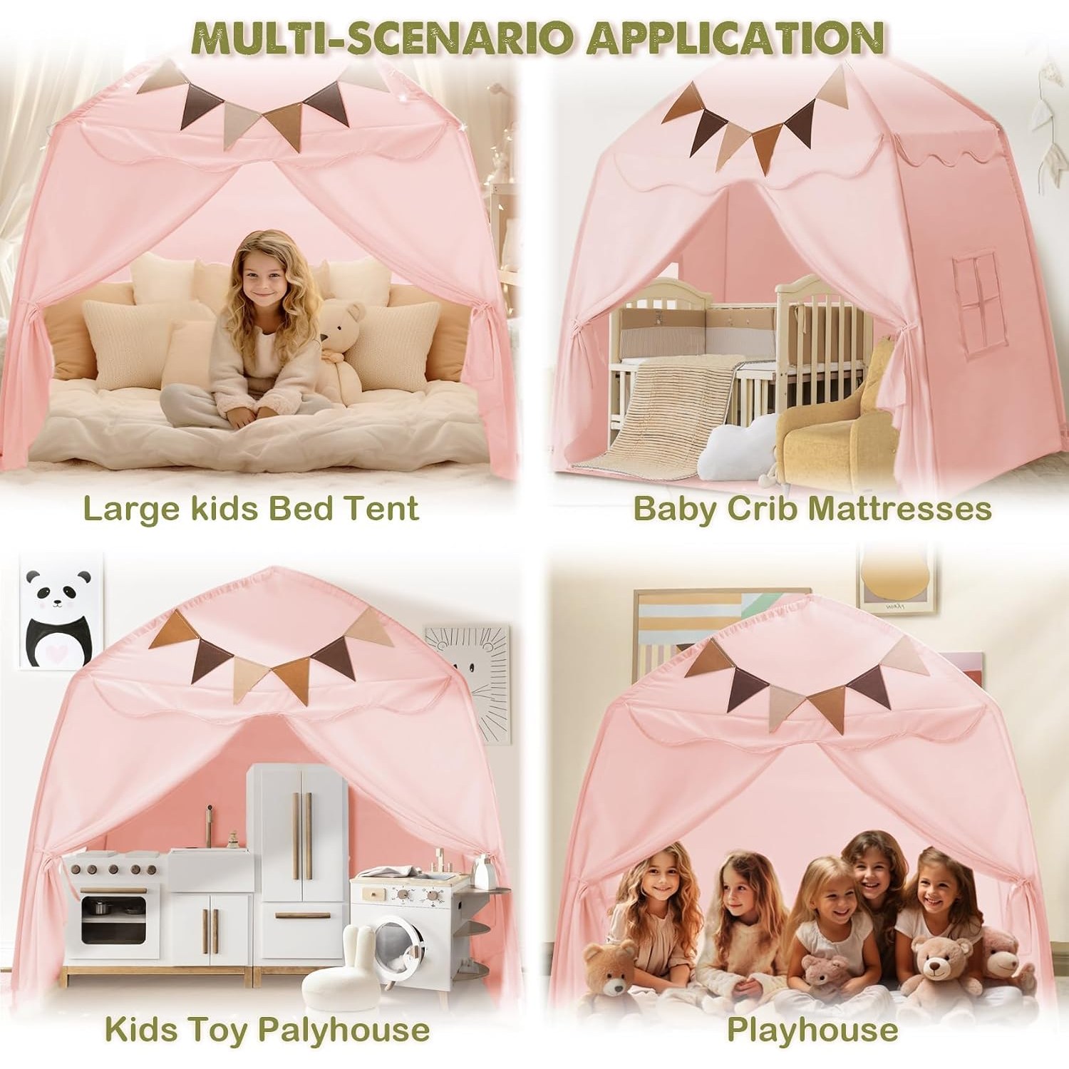Extra Large Pink Dome Play Tent