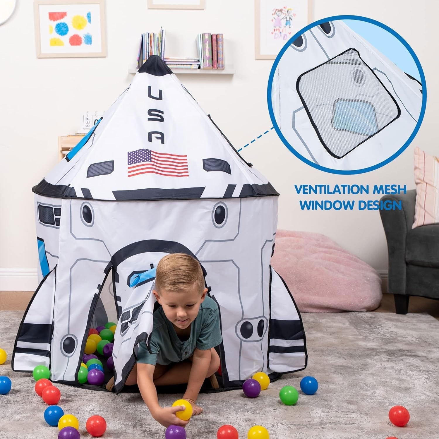 Rocket Ship Play Tent: image 2