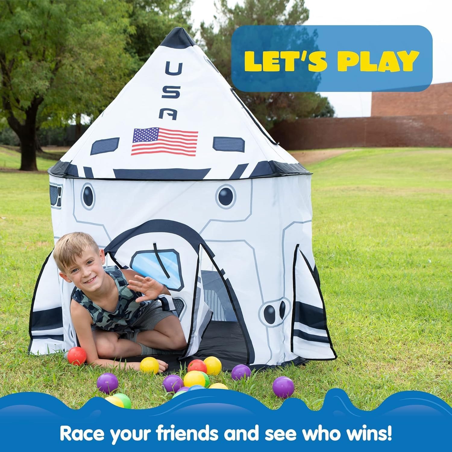 Rocket Ship Play Tent: image 3