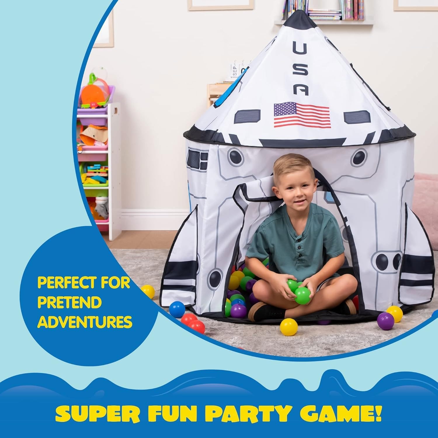 Rocket Ship Play Tent: image 4
