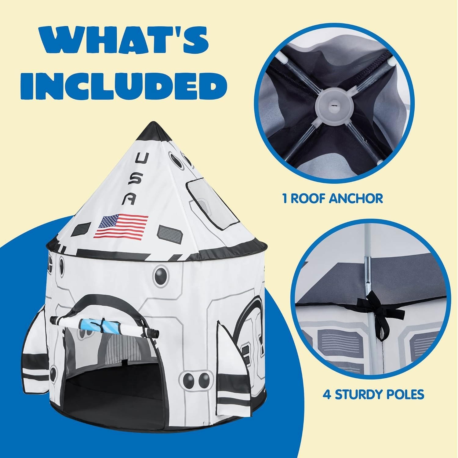 Rocket Ship Play Tent: image 8