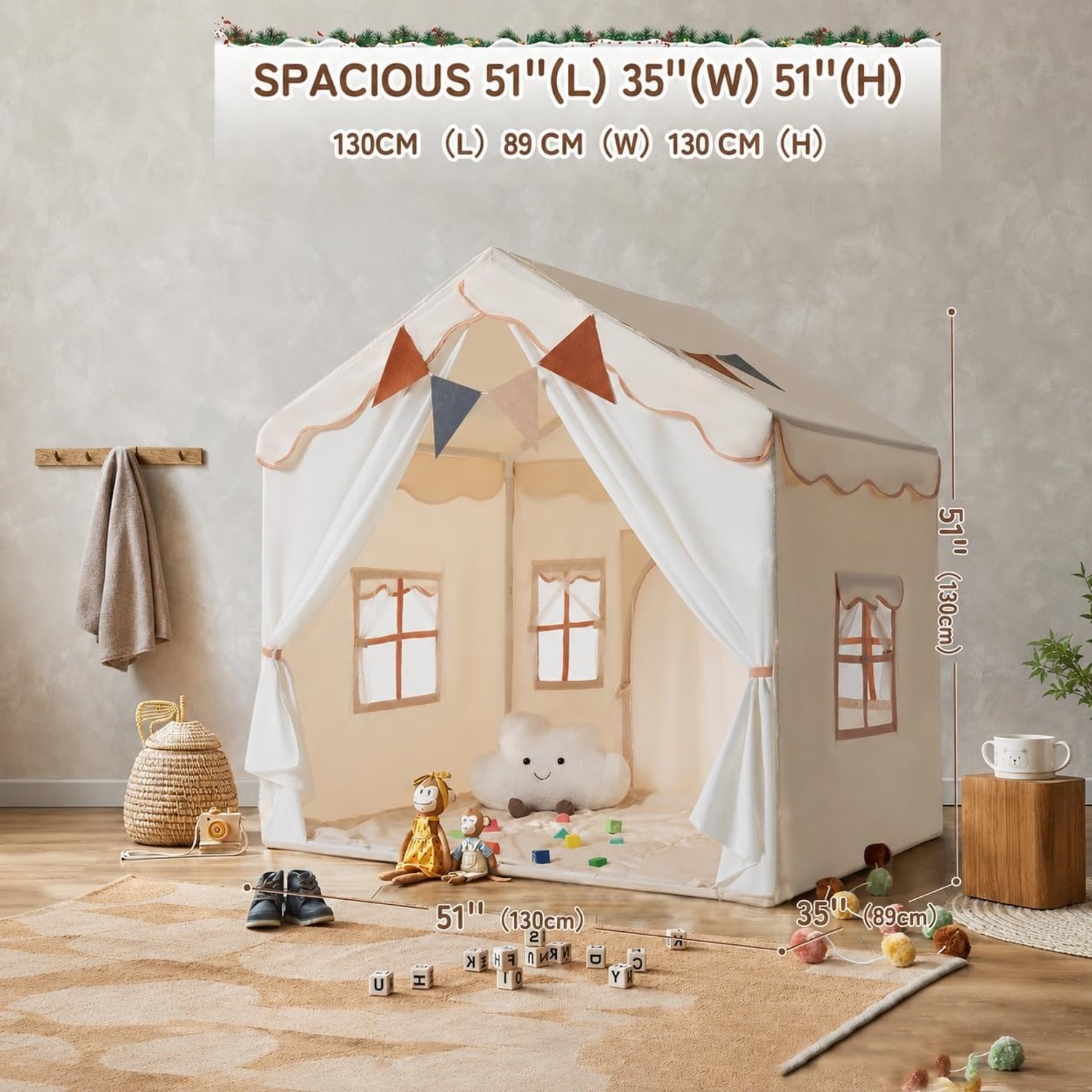 Two Door Play Tent with Padded Mat: image 2