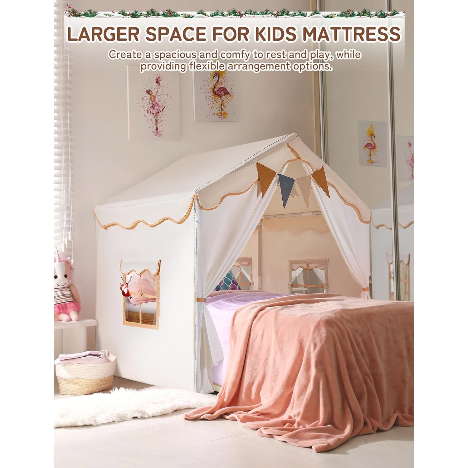 Two Door Play Tent with Padded Mat: image 4