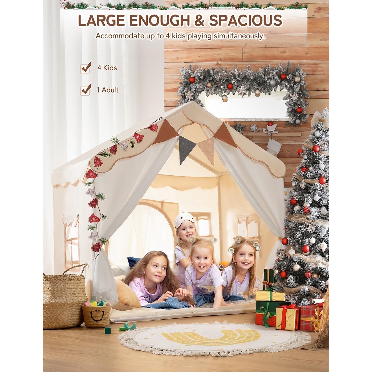 Two Door Play Tent with Padded Mat: image 6