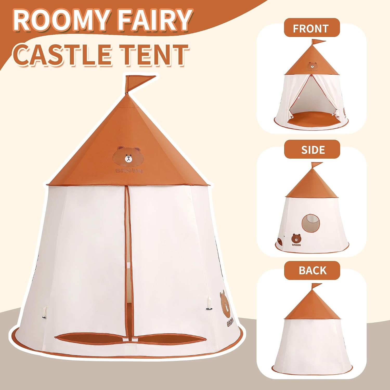 Bear Teepee Play Tent: image 4