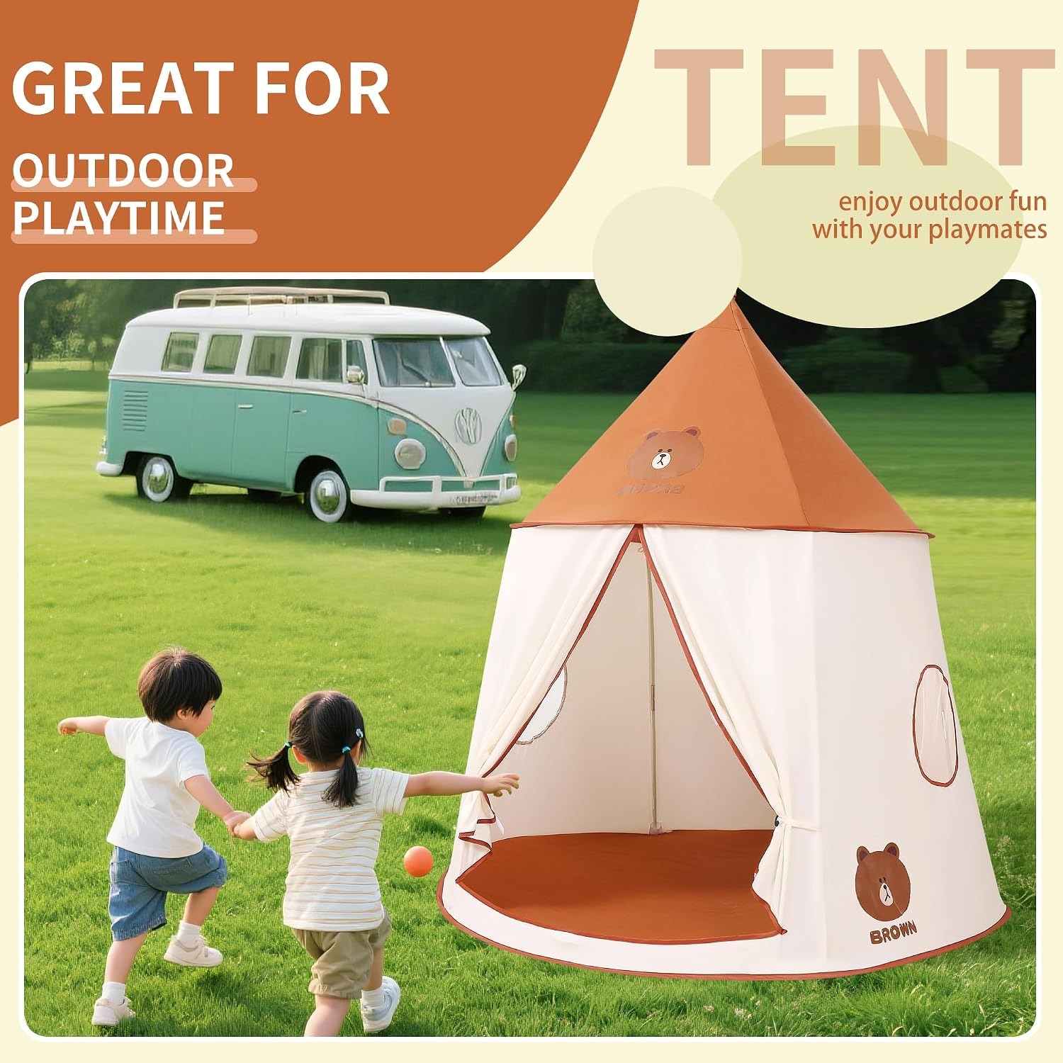 Bear Teepee Play Tent: image 5