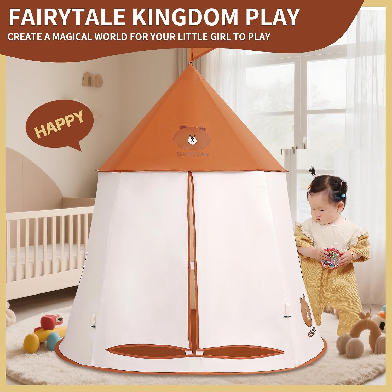Bear Teepee Play Tent: image 7
