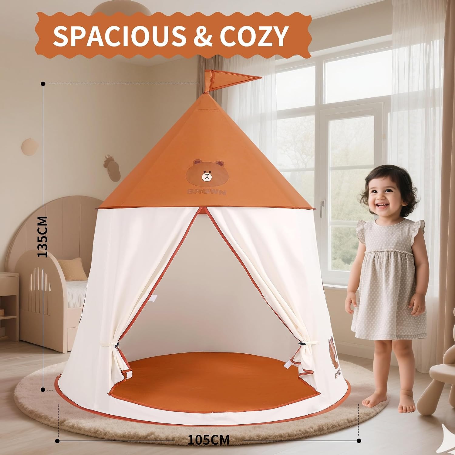 Bear Teepee Play Tent: image 8