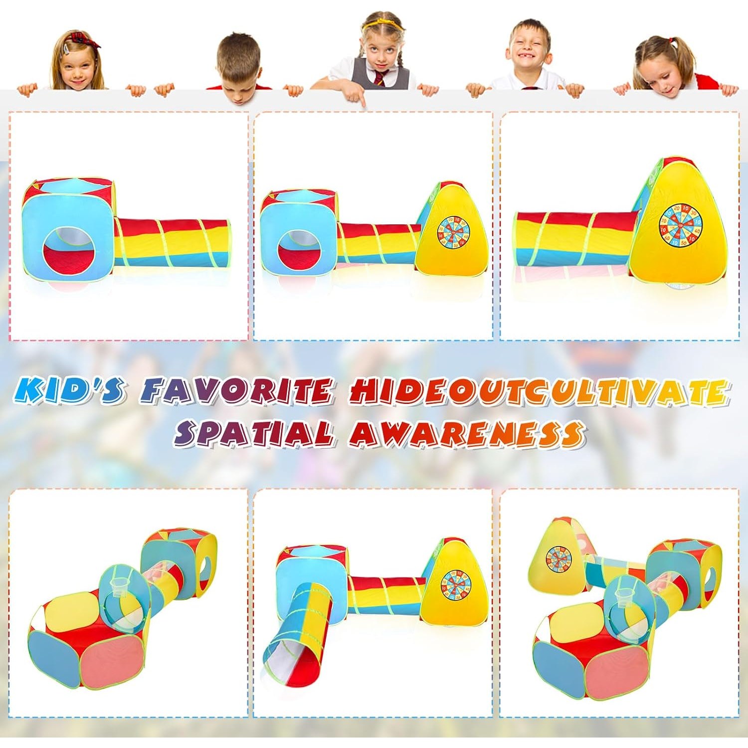 Five Piece Play Tunnel Set