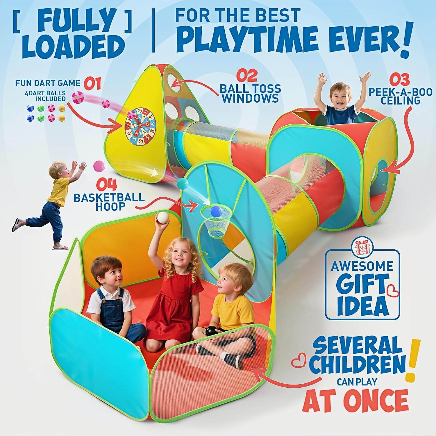 Five Piece Play Tunnel Set
