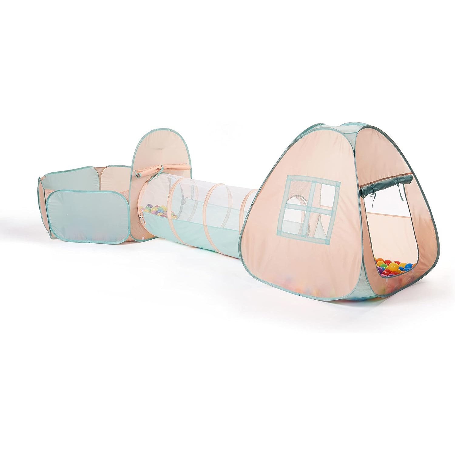 Three Piece Play Tent and Tunnel Set